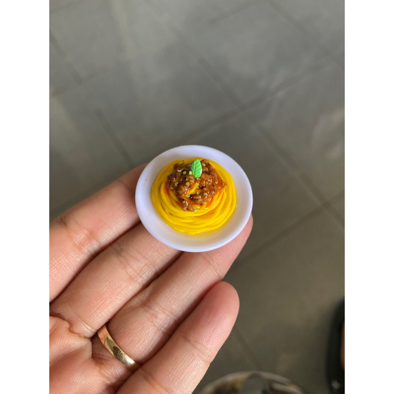 mô hình dĩa mì mini bằng đất sét