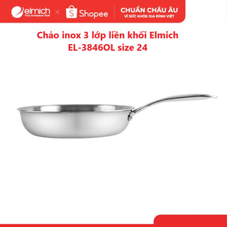 Chảo inox 3 lớp liền khối Elmich Trimax EL-3846OL size 24cm