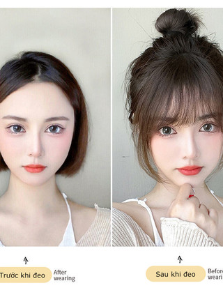 Tóc giả mái thưa, với tóc mai, restyleable-MCKES