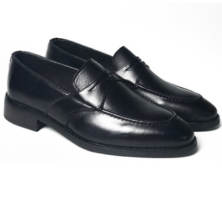 Giày Tây Công Sở Full Strap Penny Loafer Black chính hãng da bò cao cấp phong cách lịch lãm giá rẻ nhất hà nội