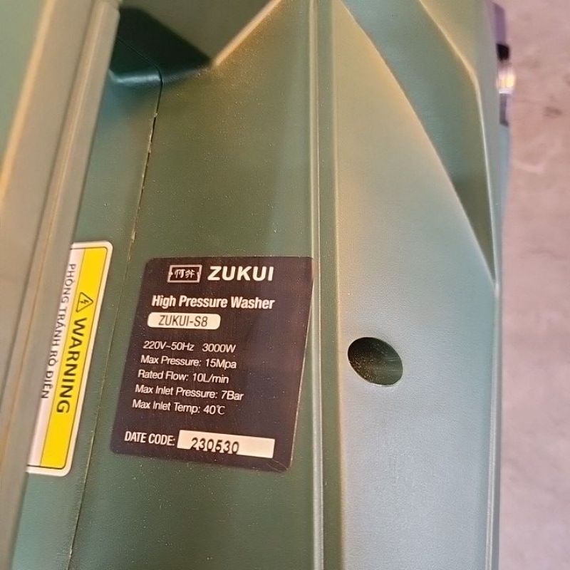 Máy Xịt Rửa Xe Chỉnh Áp Zukui S8 - 3000W - Model 2022 - Tặng Béc Rửa Máy Lạnh, Điều Hoà