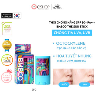 Kem chống nắng dạng thỏi dưỡng ẩm làm mềm da SPF 50+ PA+++ BMBCO The Sun Stick