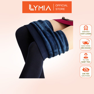 Quần tất nữ lót lông LYMIA màu đen giữ nhiệt màu đông QT03
