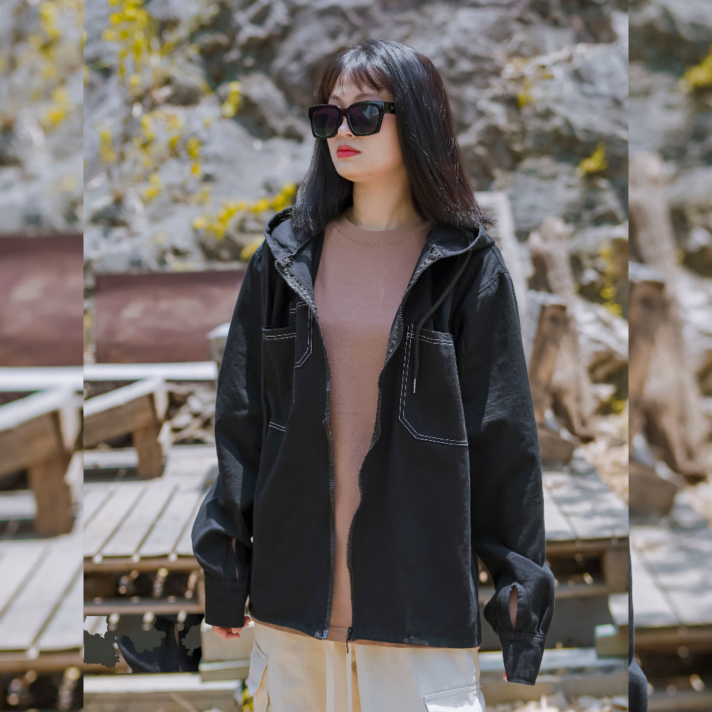 Áo chống nắng nam thoáng mát, chống tia uv, chất vải denim cao cấp cool ngầu UPF50+ Catima