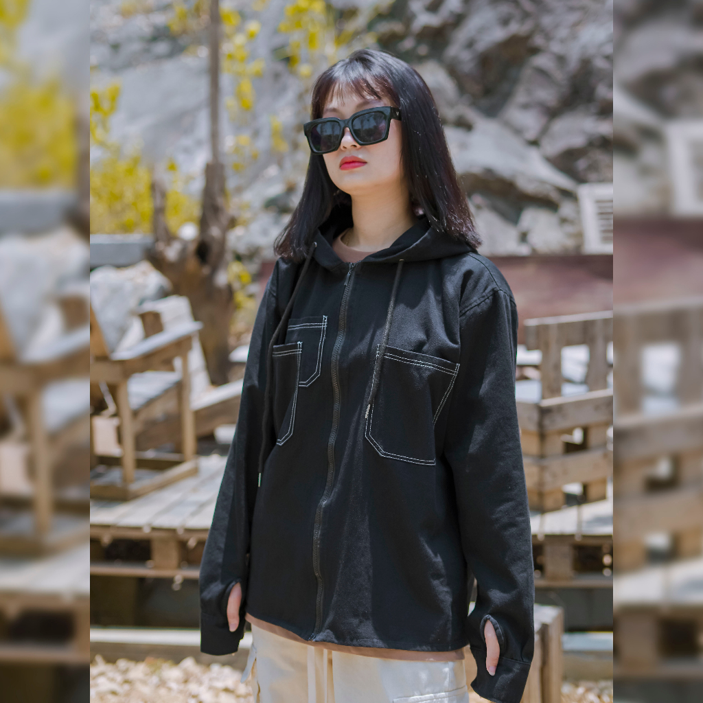 Áo chống nắng nam thoáng mát, chống tia uv, chất vải denim cao cấp cool ngầu UPF50+ Catima