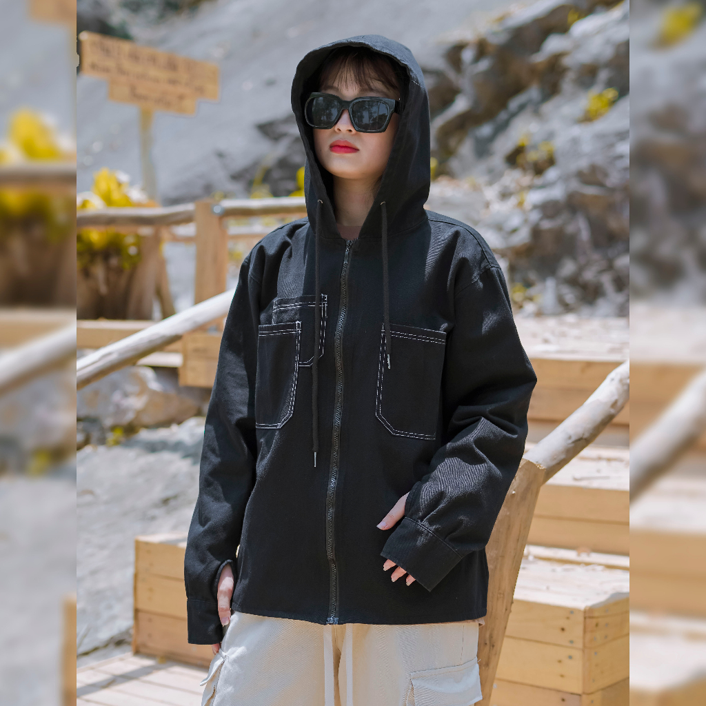 Áo chống nắng nam thoáng mát, chống tia uv, chất vải denim cao cấp cool ngầu UPF50+ Catima