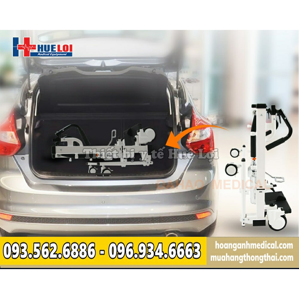 Xe lăn nâng hạ thủy lực cho người già