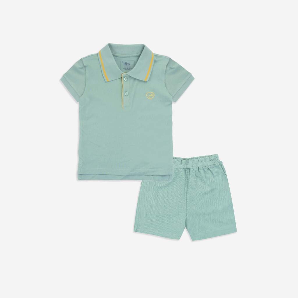 Bộ quần áo ngắn tay cổ Polo BU Baby cho bé chất liệu sợi tre và bông hữu cơ - Ponie BPN130308 | Quần áo chính hãng