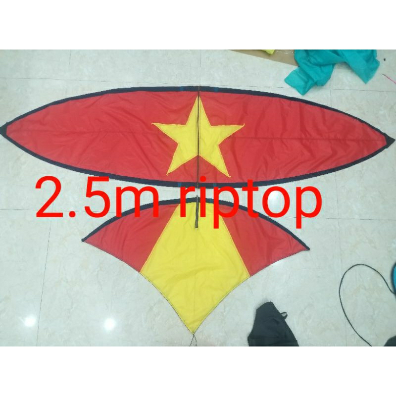 Áo diều 2.5m sao vàng  vải caro