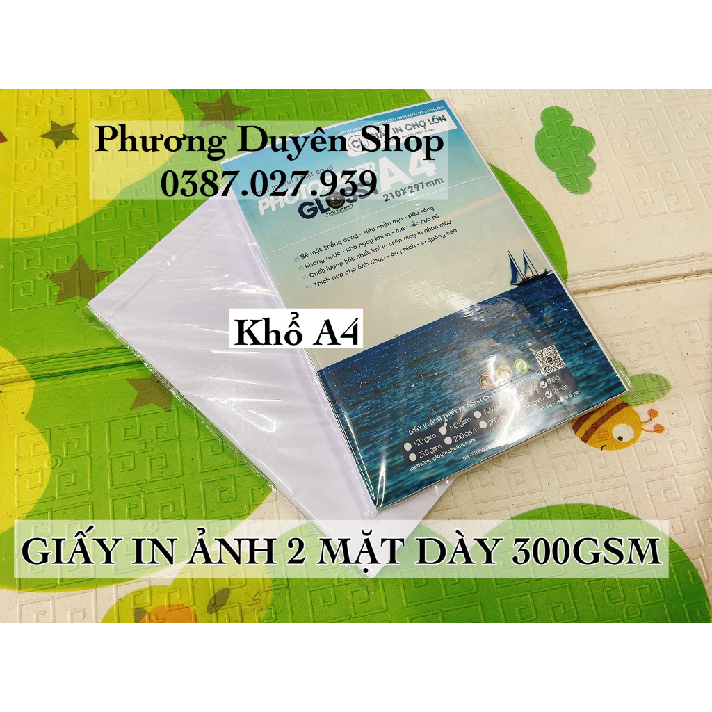 Giấy in ảnh A4 2 mặt 300gsm