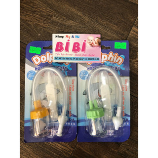 Hút mũi 2 dây Dolphin, đầu hút silicon an toàn cho bé sơ sinh