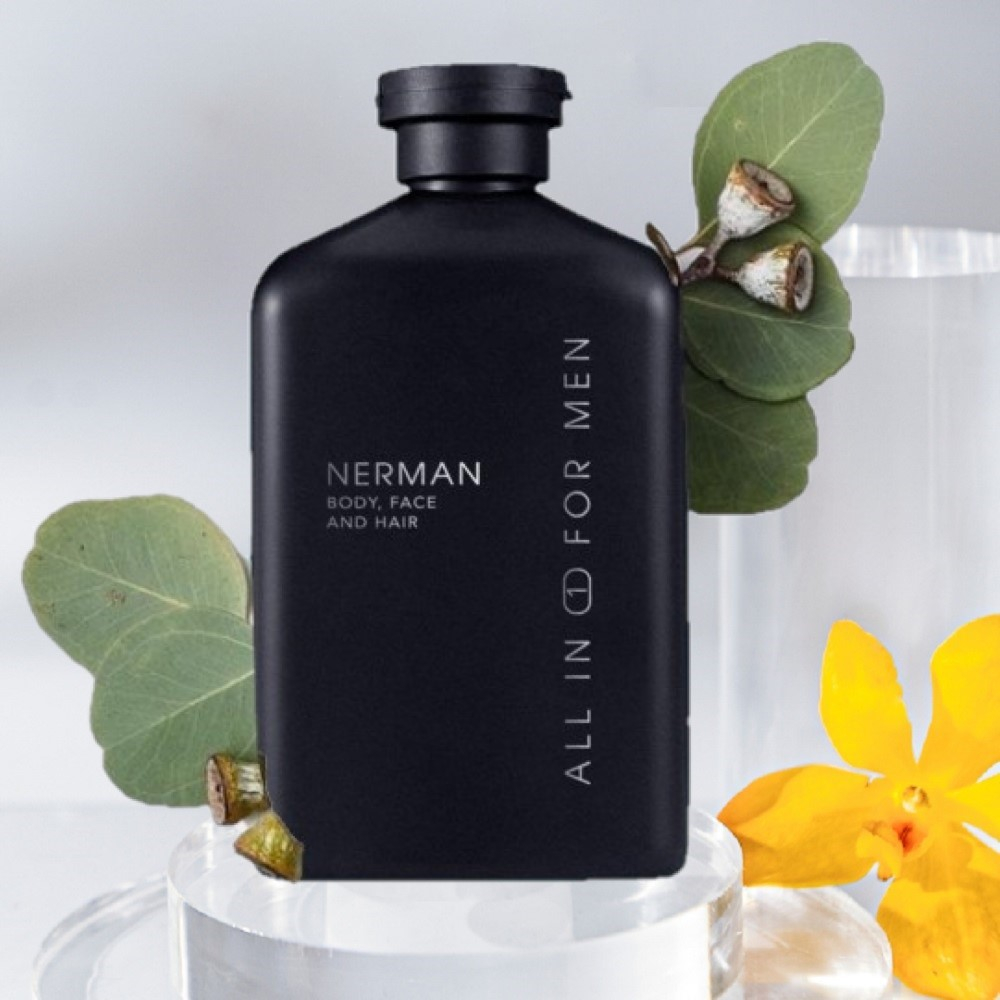 NERMAN - Sữa Tắm Gội Nerman Gentleman 3 Trong 1 - Hương Nước Hoa Pháp Cao Cấp 350ml - Hàng Chính Hãng