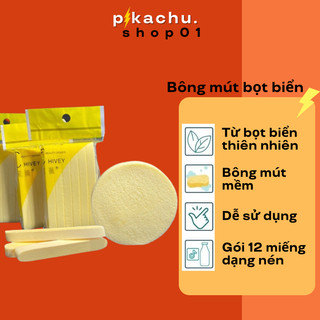 Bông nở rửa mặt chivey