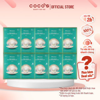 Combo 10 Mặt Nạ Dưỡng Trắng Jm solution Marine Luminous Pearl Deep Moisture Mask 30ml x 10
