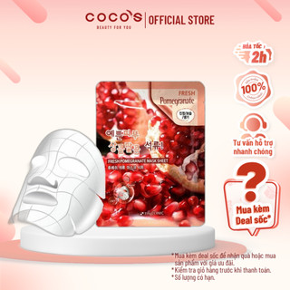 Mặt Nạ Chiết Xuất Lựu 3W Clinic Fresh Pomegranate Mask Sheet 23ml -  LỰU