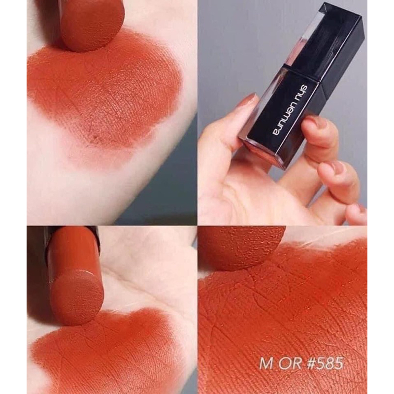 Son Shu Uemura 585 Vỏ Đen Cam Cháy Fullsize Fullbox