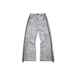 Quần bò "goldie zipped grey washed" giặt mài nhuộm màu xám sáng