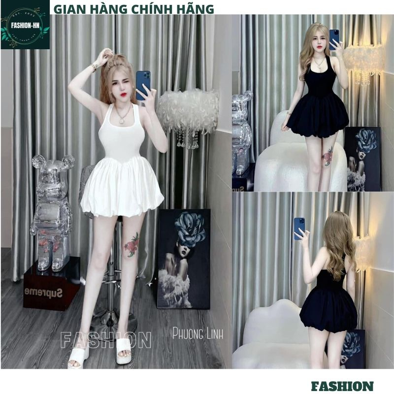 Bộ jumsuit ba lỗ dáng ngắn xòe - Váy đầm thời trang nữ tính trẻ trung xinh đẹp năng động - FASHION B80