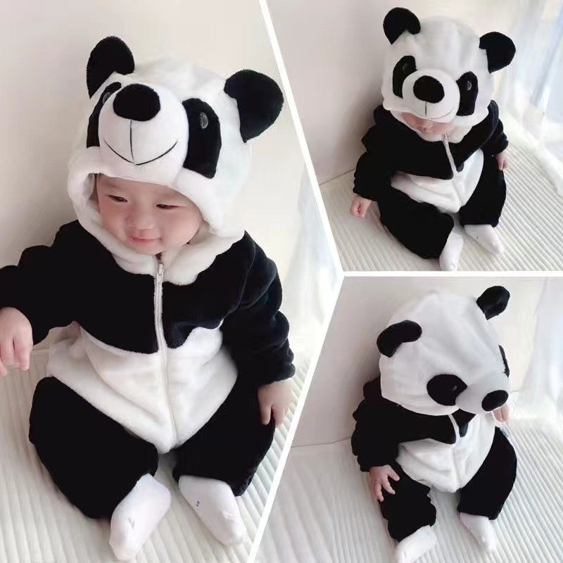 Bộ áo liền quần hình khủng long dễ thương cho bé.