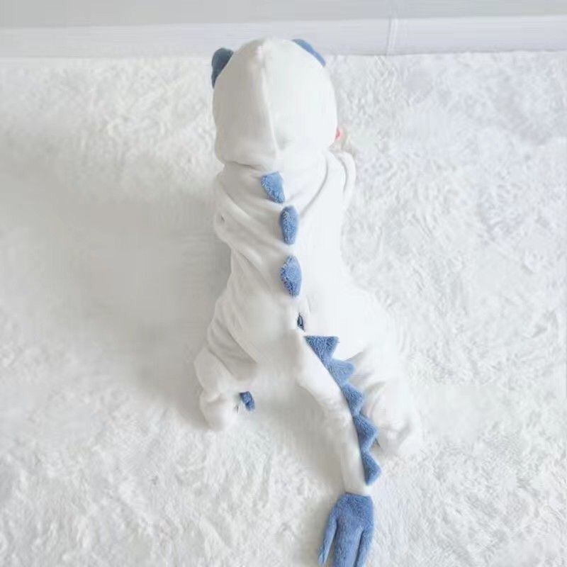 Bộ áo liền quần hình khủng long dễ thương cho bé.