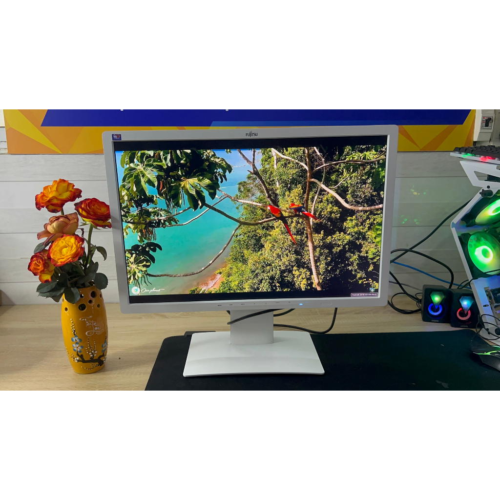 MÀN HÌNH FUJITSU 24" LED IPS CHUYÊN ĐỒ HỌA - 24INCH tặng kèm cap displayport + dây nguồn