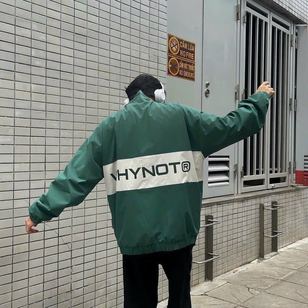 Áo khoác dù WHYNOT 2 lớp nam nữ,Áo khoác gió Unisex 2 lớp dày dặn