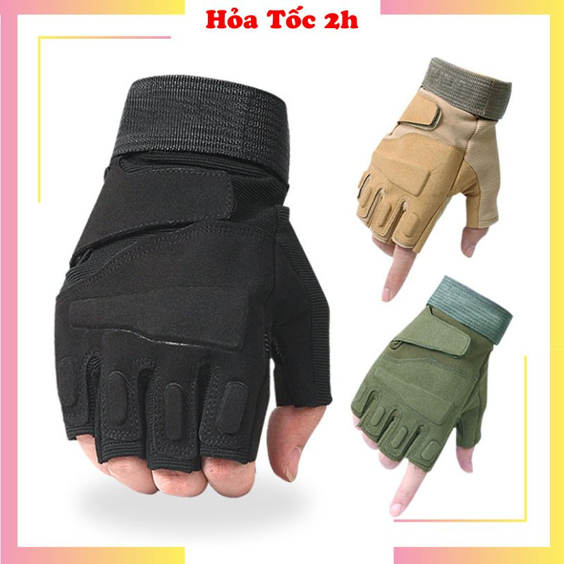 Găng Tay Thời Trang Lính Black Hawk - Ngón Cụt