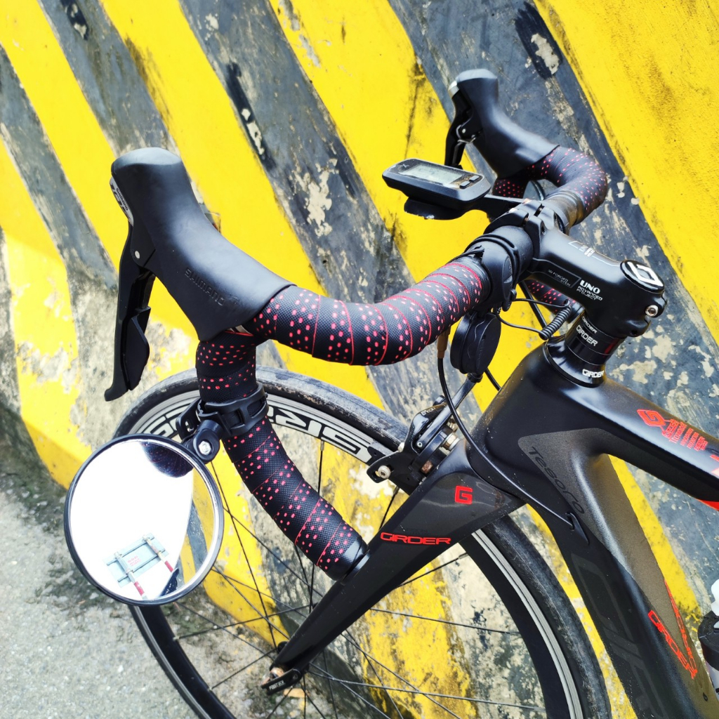 Gương cầu lồi gắn ghi đông xe đạp, xe đạp điện, xe máy