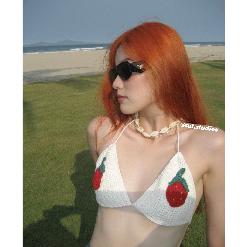Strawberry Bra - Bra dâu tây đi bỉn mùa hè