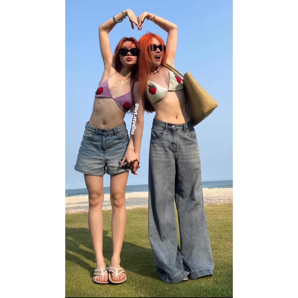 Strawberry Bra - Bra dâu tây đi bỉn mùa hè