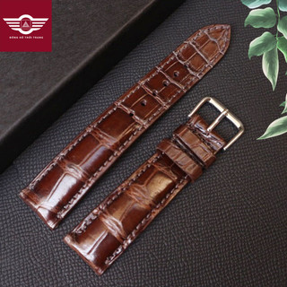Dây đồng hồ da cá sấu dây da đồng hồ làm thủ công size 17mm 18mm 19mm 20mm 21mm 22mm C12 VNSTRAP