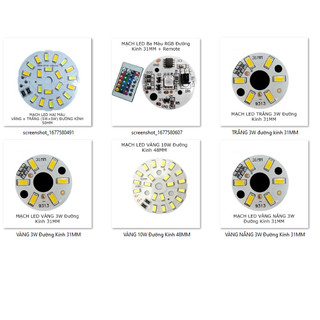 Mạch led tròn 3w 5w 10w điện dc 5v - chế đèn led tiện dụng