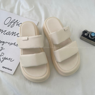 Dép Pongshoes 2 quai ngang đế bánh mì- FULL BOX- Mã 1607