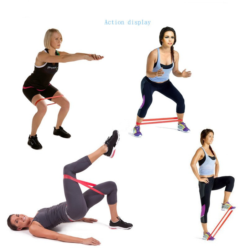 Dây Mini Band SAKOMALL, Dây Cao Su Kháng Lực Tập Chân Mông