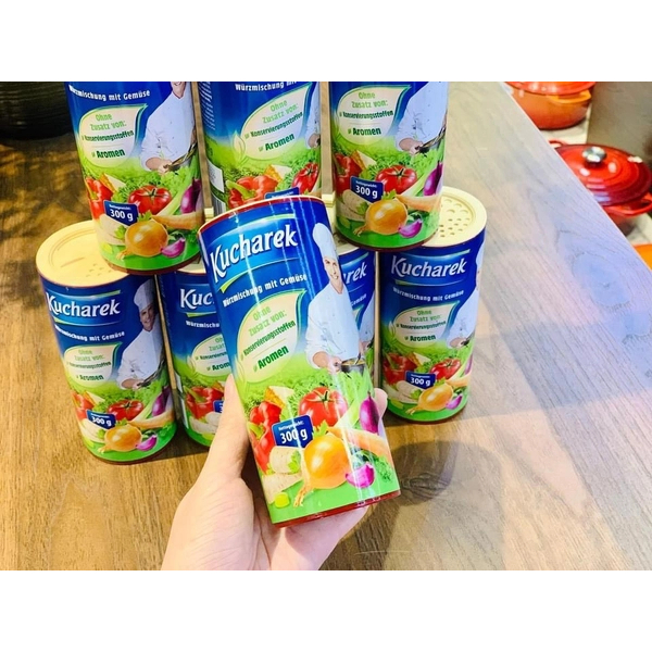Hạt nêm rau củ Kucharek lon 300g Nhập Khẩu Đức
