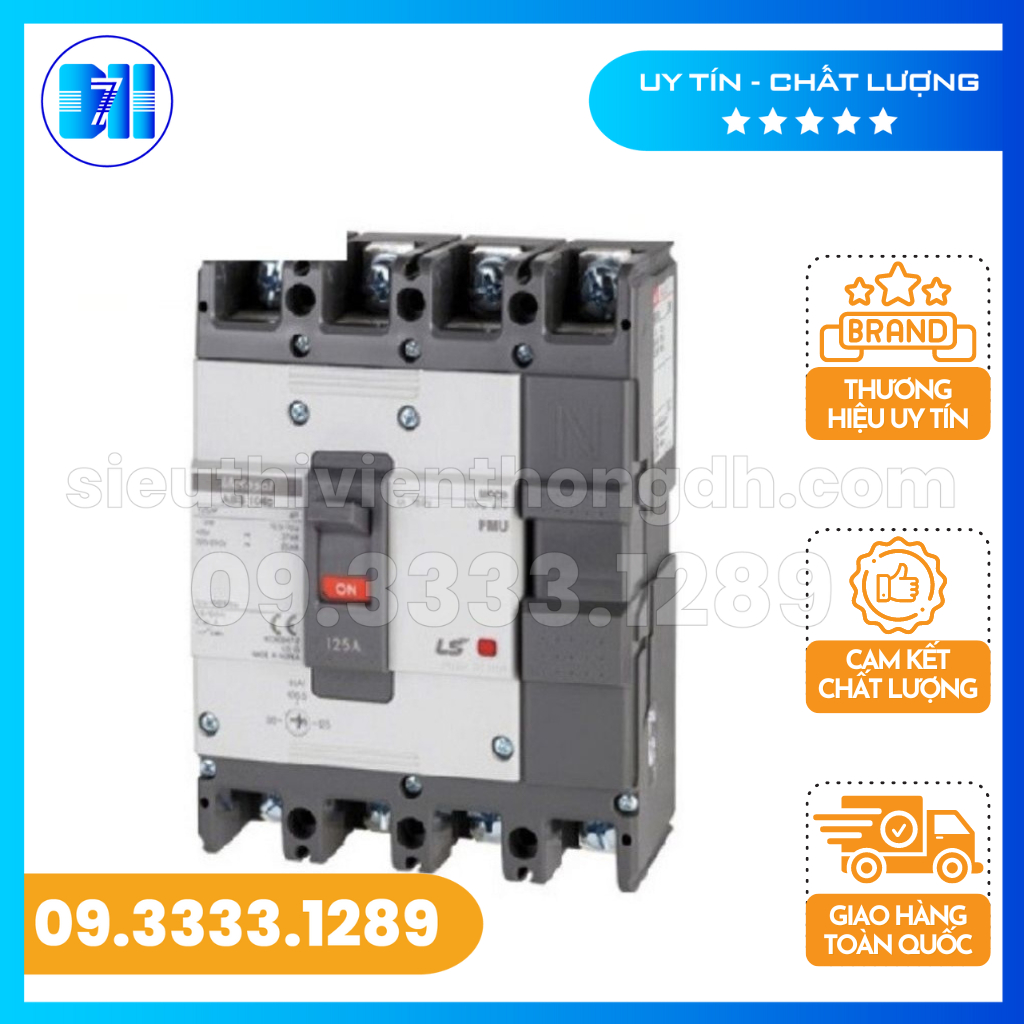 Aptomat  cầu dao khối hãng LS - MCCB 4PHA 100A 42kA - ABS104c