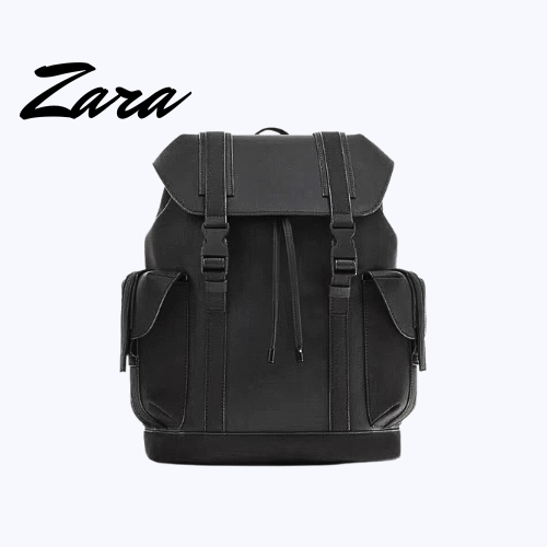 Balo nam nắp gập ZR chất xịn phom cứng cáp khóa cài
