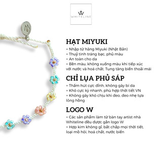 (Whiteline) Vòng tay Daisy Một Gam Nhạt (có size Chân)