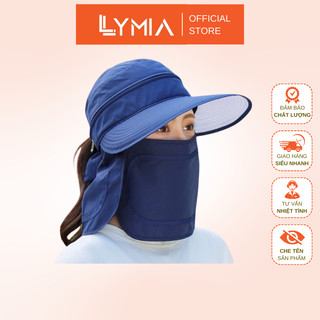 Mũ nón chống nắng LYMIA 3in1 tiện dụng kèm khẩu trang có thể tháo rời