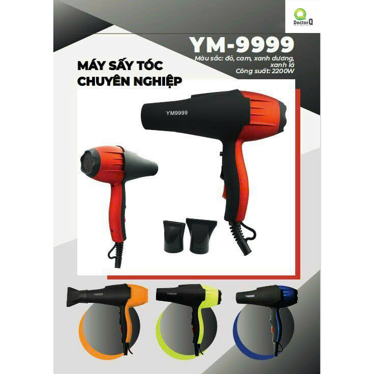 Máy Sấy Tóc Cao Cấp YM9999 3000W Chính Hãng Chuyên Salon Barber