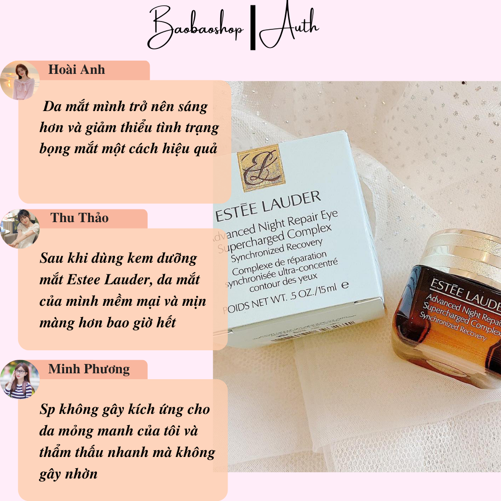 Kem Dưỡng Mắt Estee Lauder Advanced Night Repair Eye Supercharged Complex 15ml - Sáng mắt đón mọi ngày mới