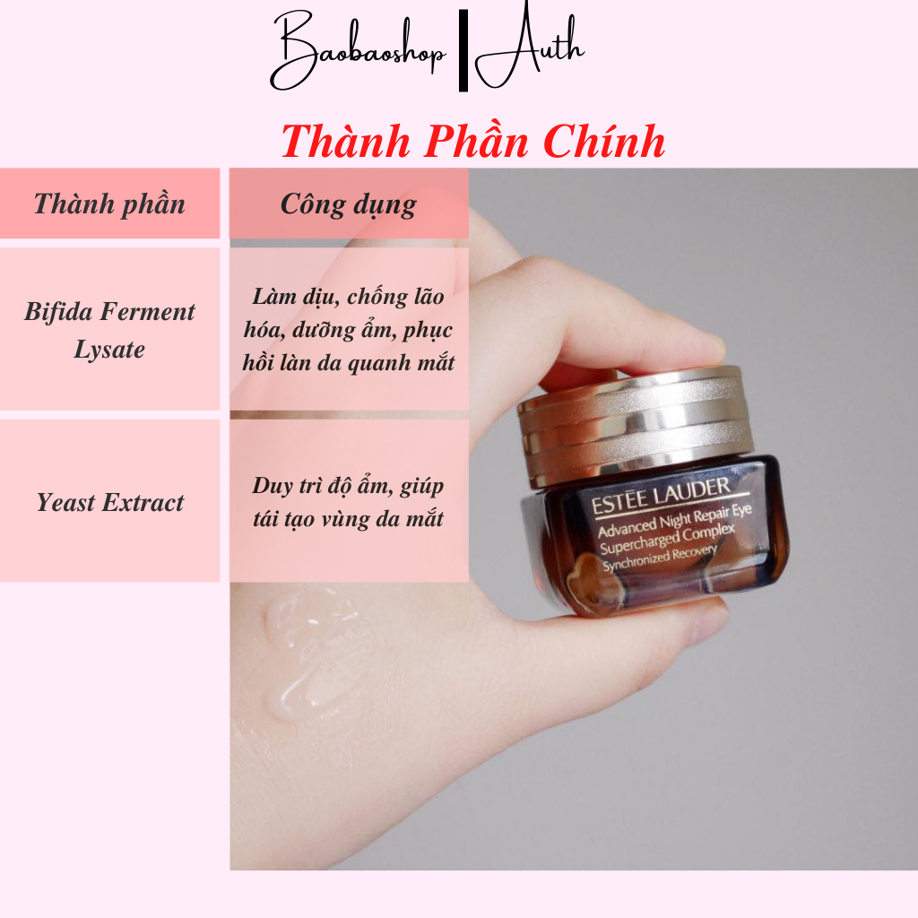 Kem Dưỡng Mắt Estee Lauder Advanced Night Repair Eye Supercharged Complex 15ml - Sáng mắt đón mọi ngày mới