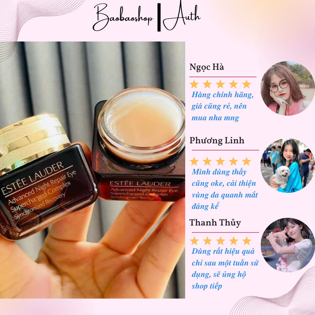 Kem Dưỡng Mắt Estee Lauder Advanced Night Repair Eye Supercharged Complex 15ml - Sáng mắt đón mọi ngày mới