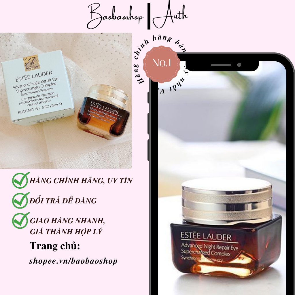 Kem Dưỡng Mắt Estee Lauder Advanced Night Repair Eye Supercharged Complex 15ml - Sáng mắt đón mọi ngày mới