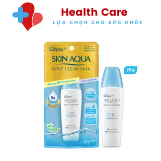 Sữa chống nắng dưỡng da ngừa mụn Sunplay Skin Aqua Acne Clear SPF 50+ PA++++ 25g