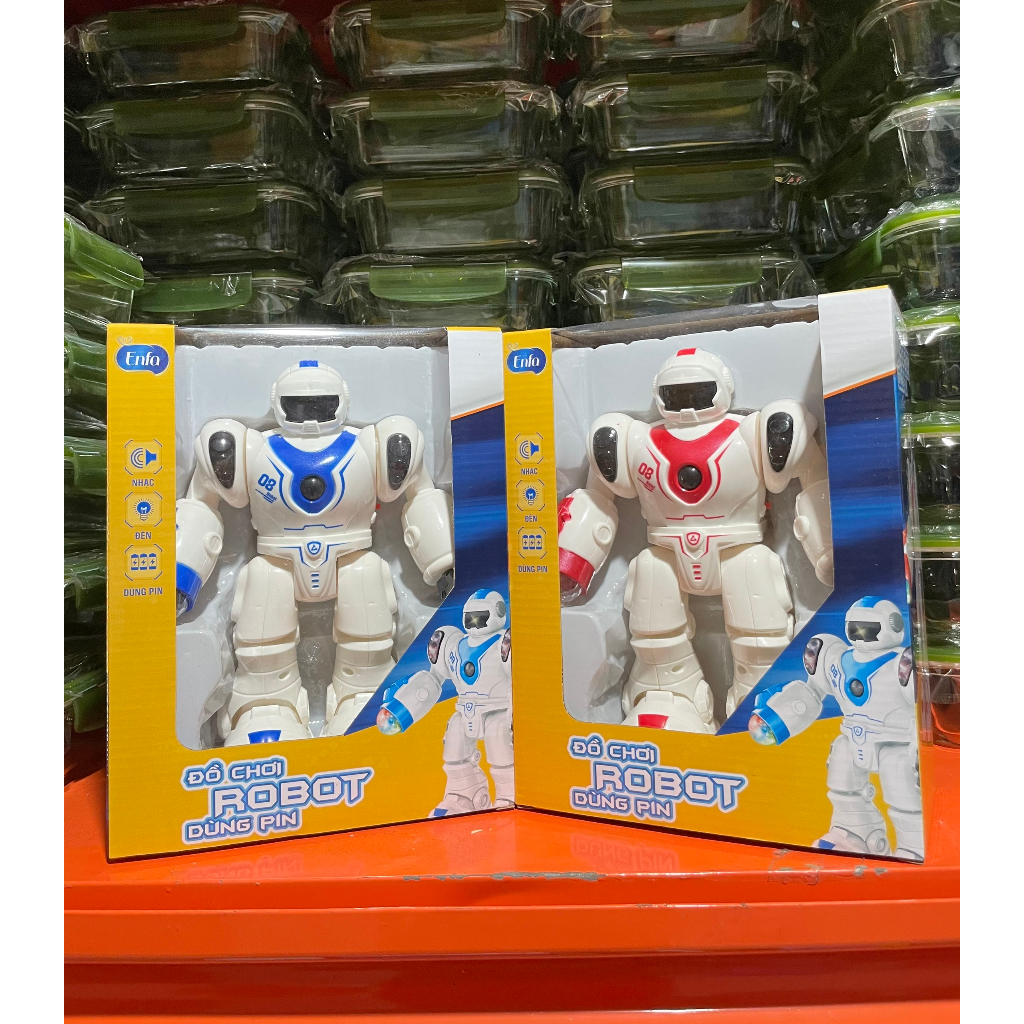 Đồ chơi Robot Enfa VBC1995A Có Đèn, Nhạc, Đi Được