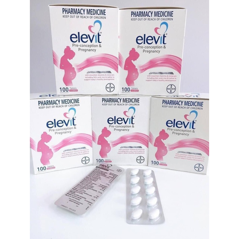 Combo dha,elevit,Bộ sản phẩm cho bà bầu Úc