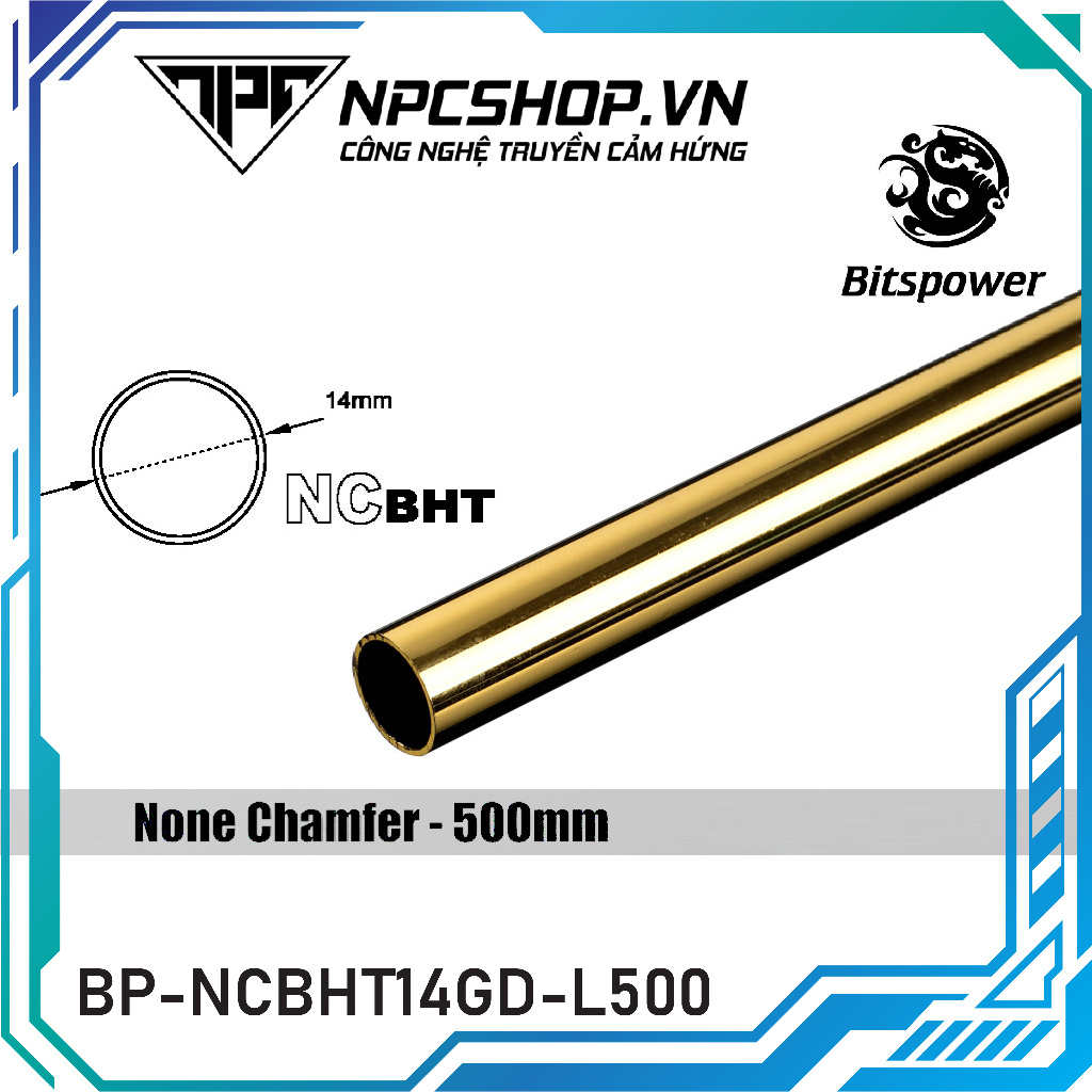BITSPOWER ỐNG THẲNG OD14MM - DÀI 500MM