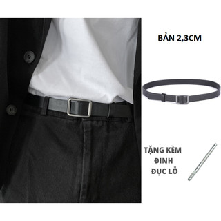  Thắt Lưng Nam Học Sinh Đơn Giản Dây Nịt Nam Bản Nhỏ 2,3cm Phong Cách Sang Trọng - DNNN003 