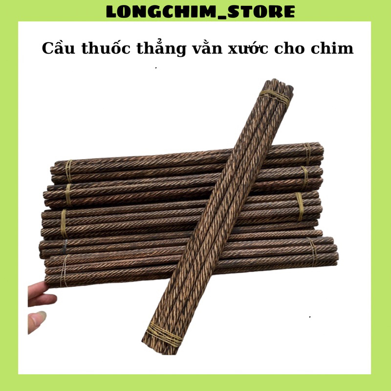 Cầu thẳng mây lồng chim chào mào chất liệu mây khứa thẳng dài hàng kỹ tuyển chọn chim chào mào